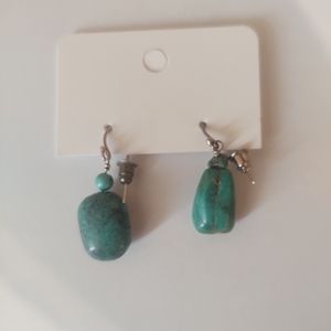 Silver turquoise  earrings
